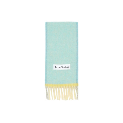 Lichtblauwe Wol Mohair Sjaal Acne Studios , Blue , Dames