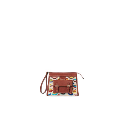 Multicolor Gehaakte Mini Handtas Chloé , Brown , Dames