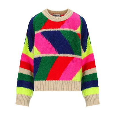 Multicolor Geometrische Crewneck Trui Essentiel Antwerp , Multicolor , Dames