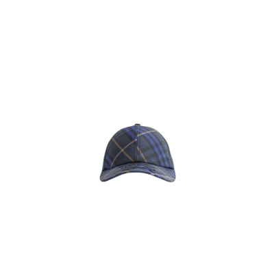 Navy Blue Check Pet Burberry , Blue , Heren