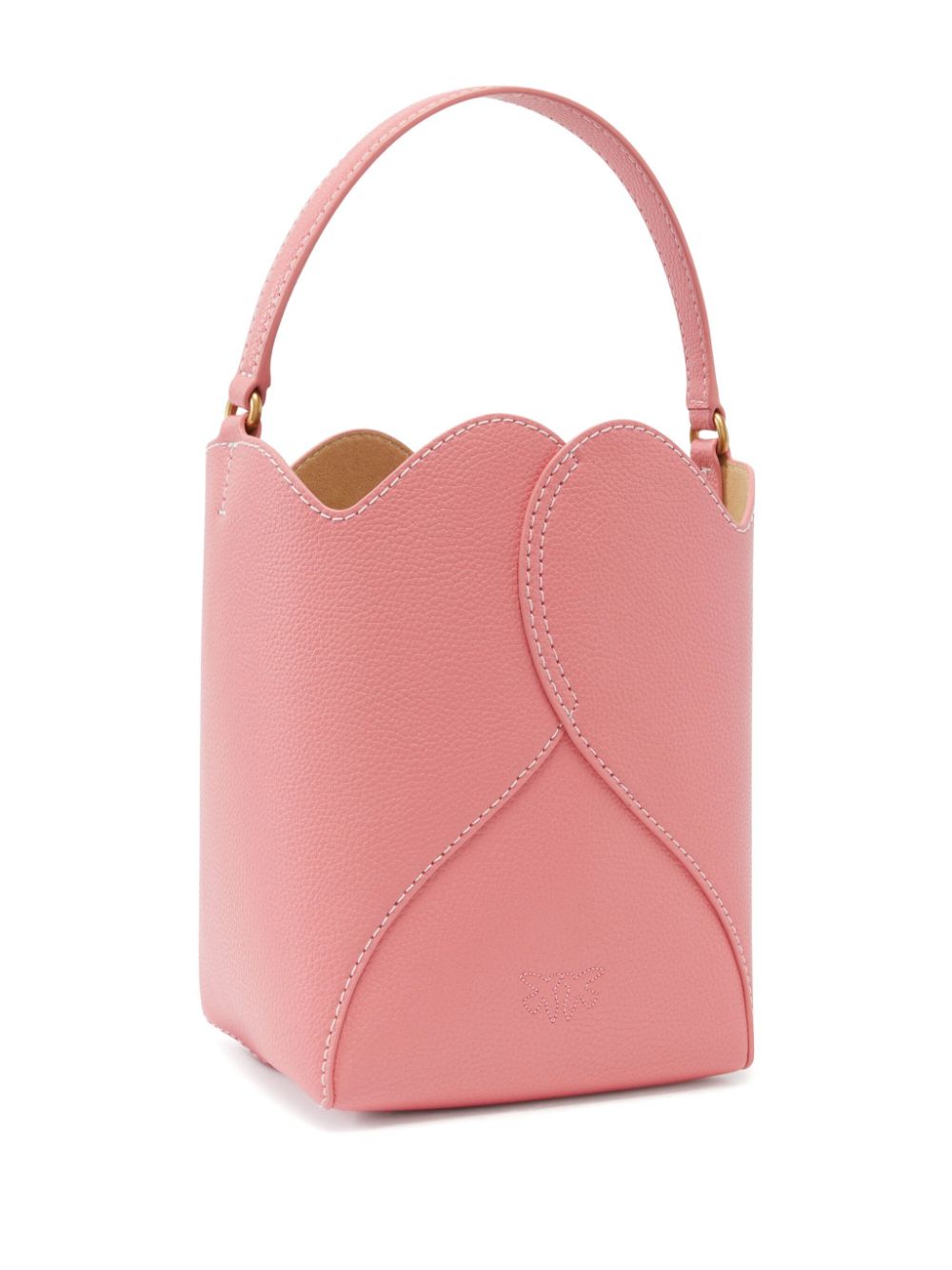 PINKO Heart mini bucket-tas - Roze