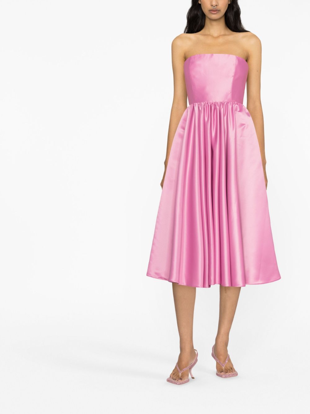 PINKO Strapless midi-jurk - Roze