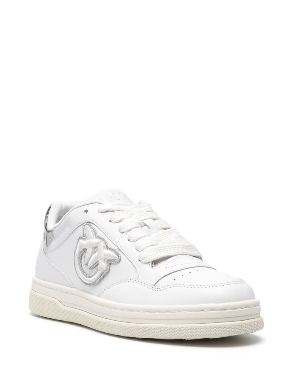 PINKO embroidered-logo sneakers - Wit