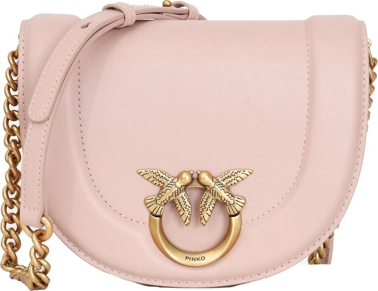 Pinko Crossbody bags - tas rond pink in poeder roze