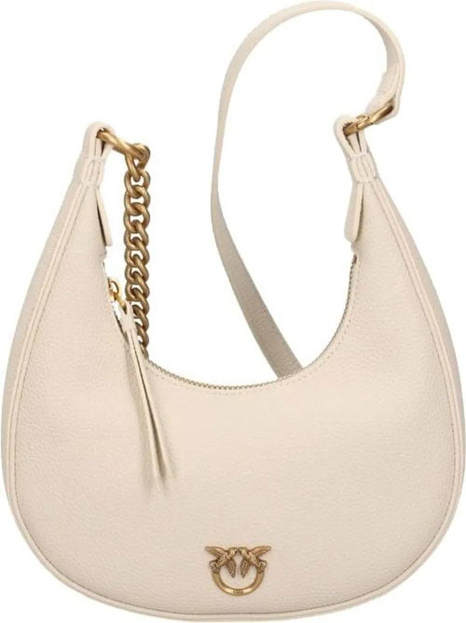 Pinko Totes & shoppers - tas brioche hobo mini in wit