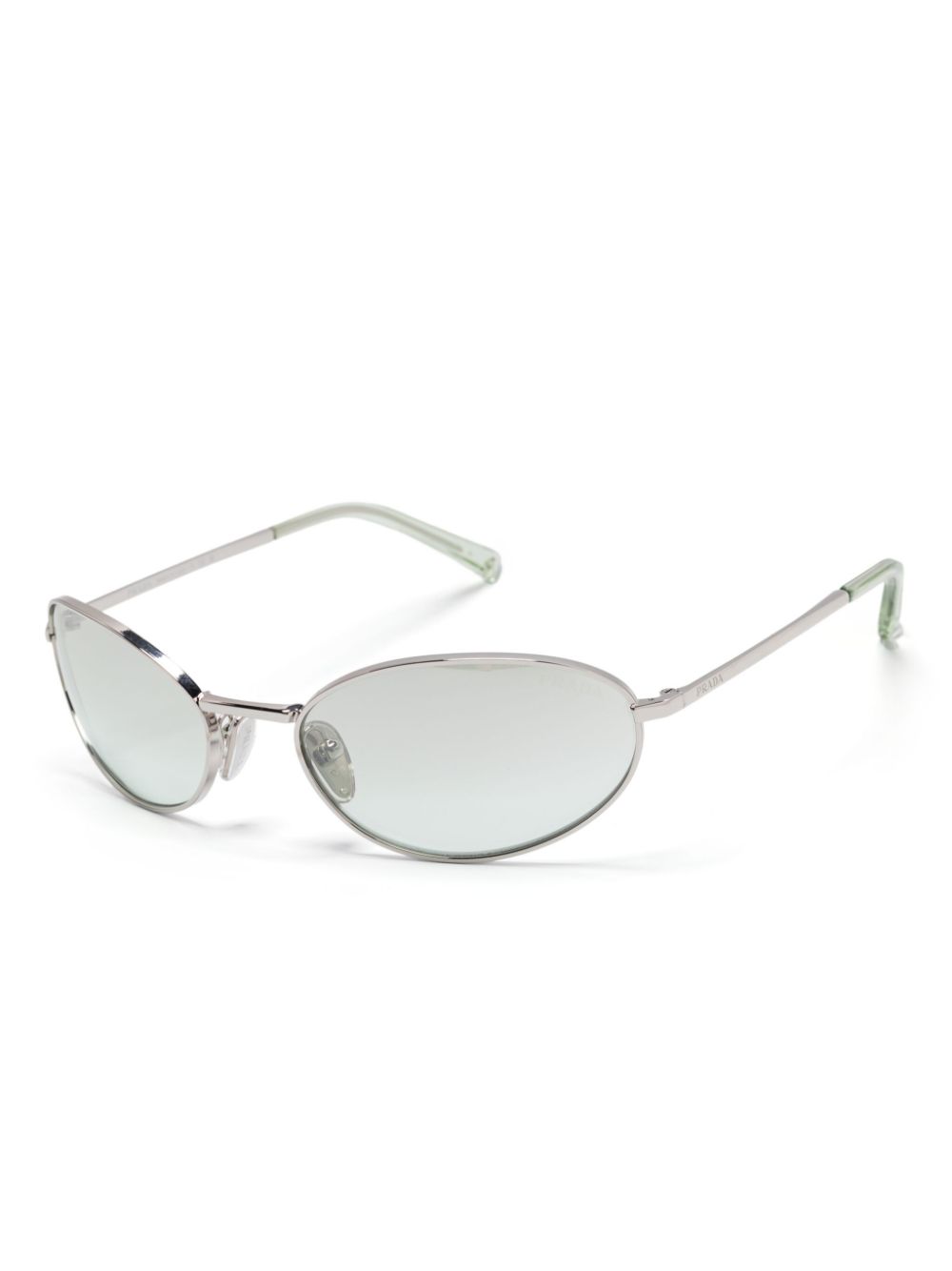 Prada Eyewear Prada zonnebril met logo - Zilver