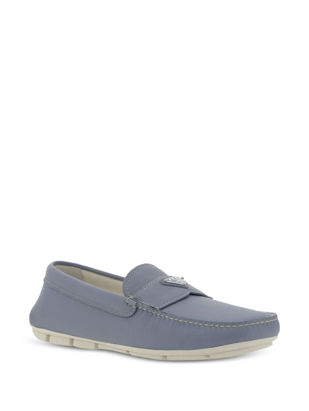 Prada Loafers met logo - Blauw