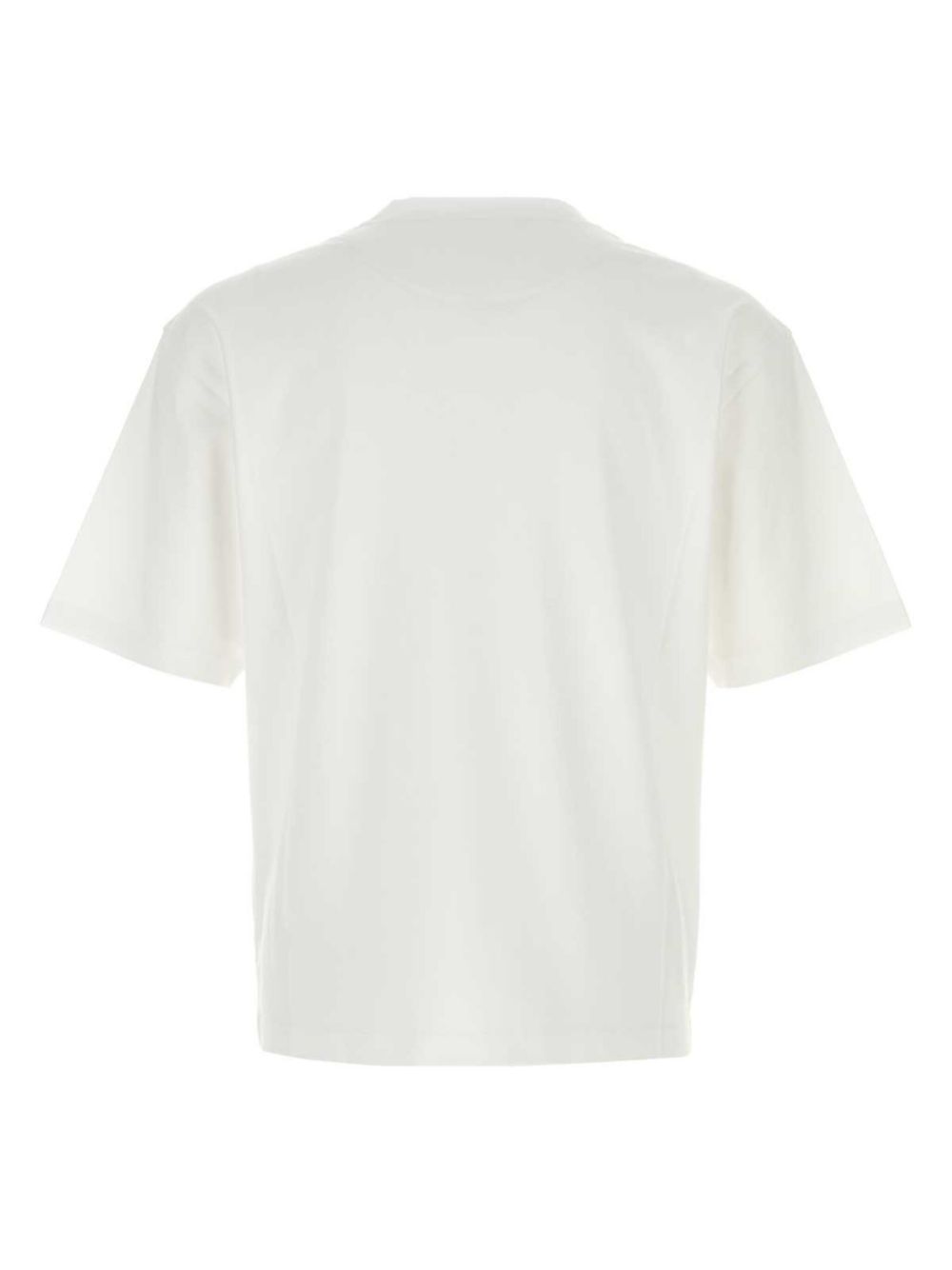 Prada T-shirt met geborduurd logo - Wit