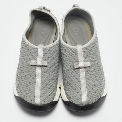 Pre-owned Mesh sneakers Dior Vintage , Gray , Dames