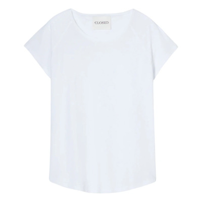 Raglan T-shirt in het wit Closed , White , Dames