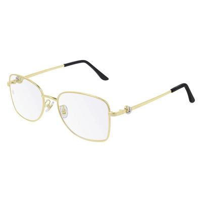 Rechthoekige bril met Trinity-motief Cartier , Yellow , Unisex