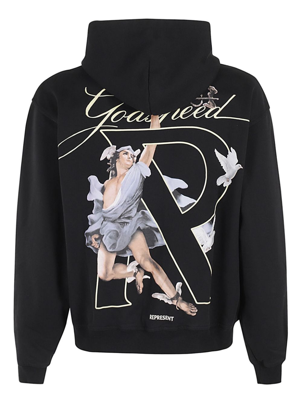 Represent Hermes hoodie met rits - Zwart