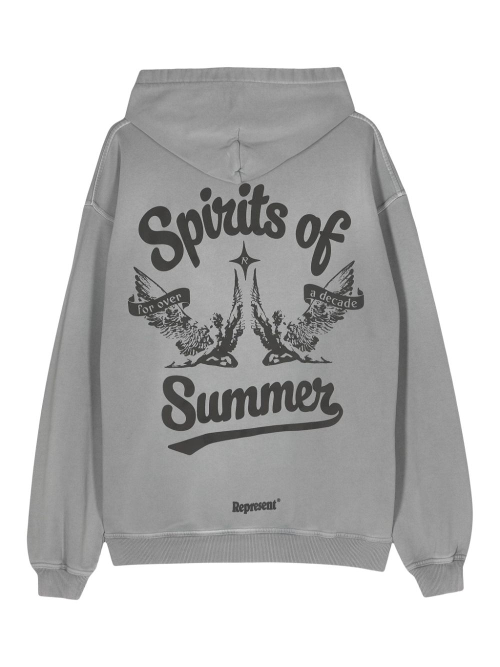 Represent Spirits of Summer katoenen hoodie - Grijs