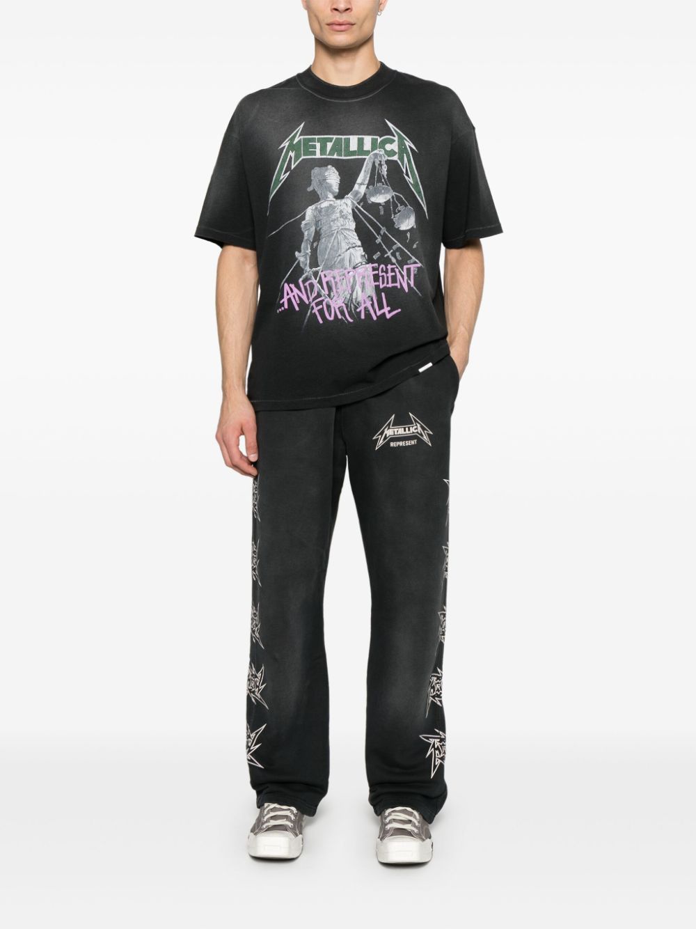 Represent x Metallica Justice T-shirt - Grijs