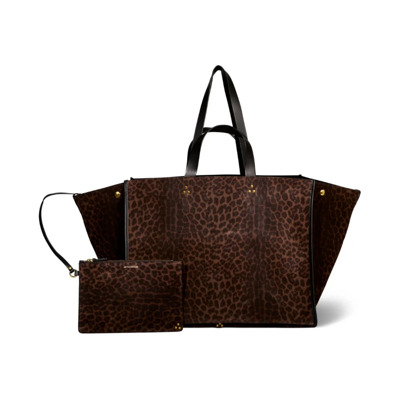 Stijlvolle Bruin Leren Tote Tas Jérôme Dreyfuss , Brown , Dames