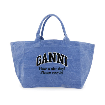 Stijlvolle Shopper Tas Ganni , Blue , Dames