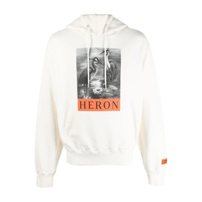 Stijlvolle Witte Sweatshirt voor Heren Heron Preston , White , Heren