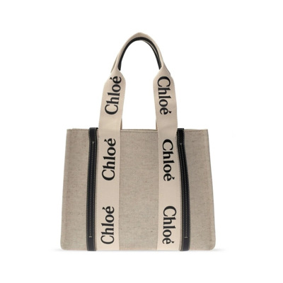 Stijlvolle Woody Tote Tas Chloé , White , Dames