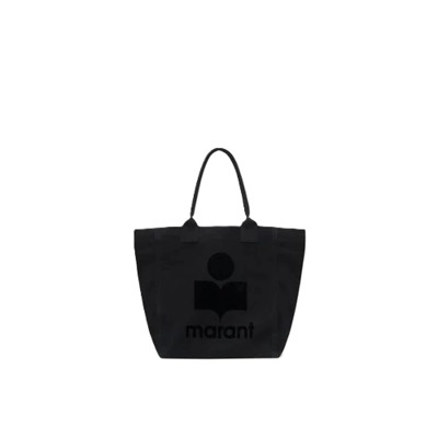 Stijlvolle Yenky Katoenen Tote Tas Isabel Marant Étoile , Black , Dames