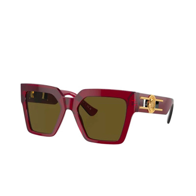 Stijlvolle Zonnebril Versace , Red , Dames