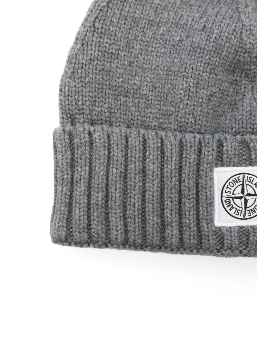 Stone Island Junior Muts met Compass-patch - Grijs