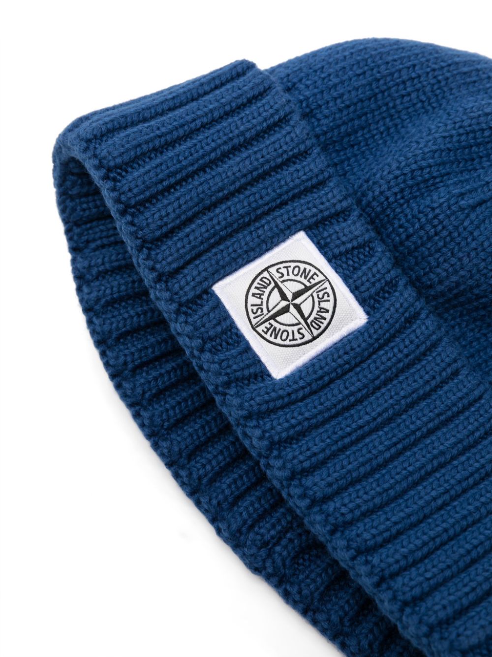 Stone Island Junior Muts met logopatch - Blauw