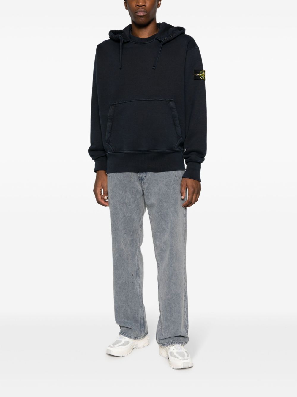 Stone Island Katoenen hoodie - Blauw