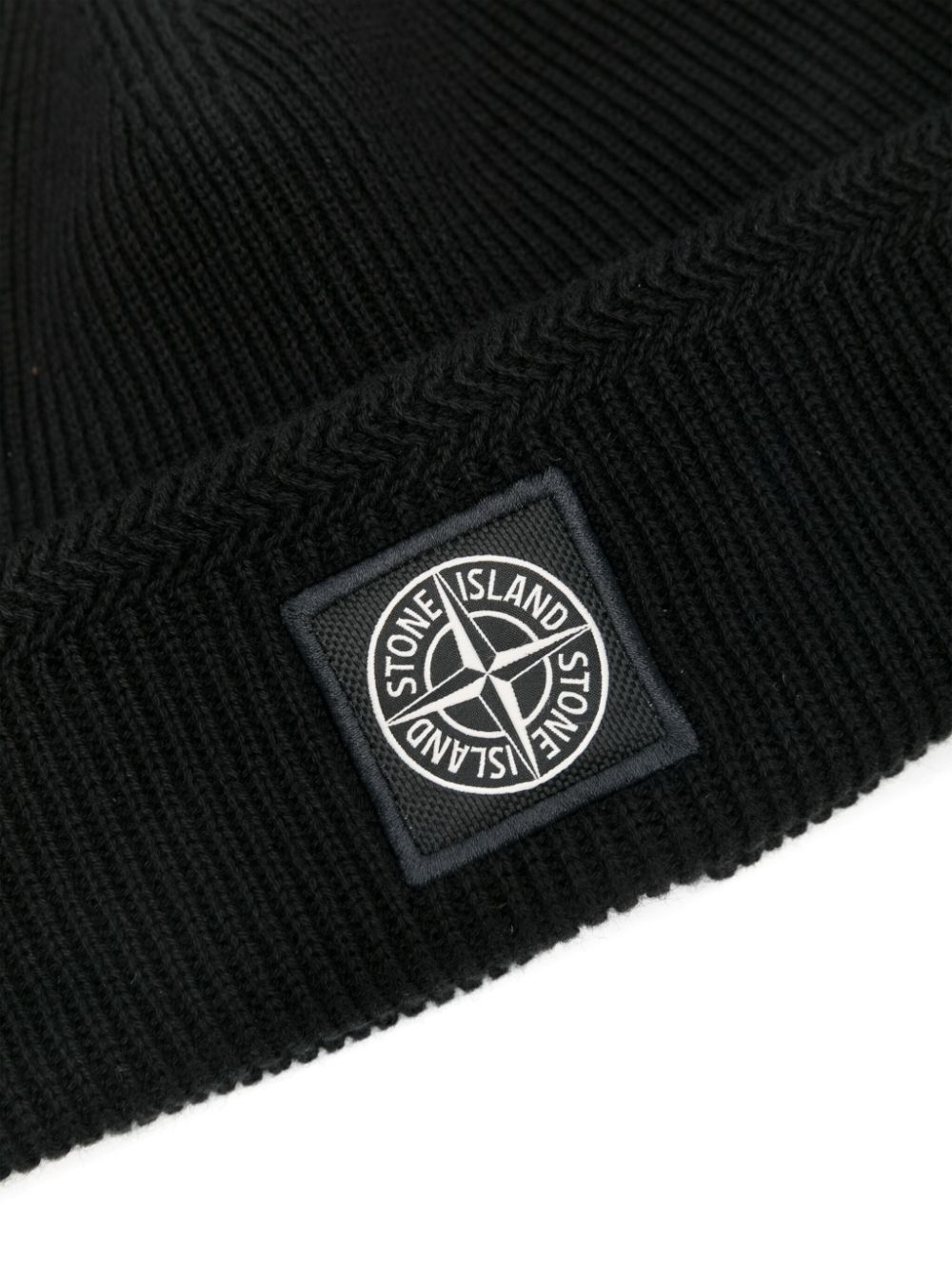 Stone Island Muts met Compass-logopatch - Zwart