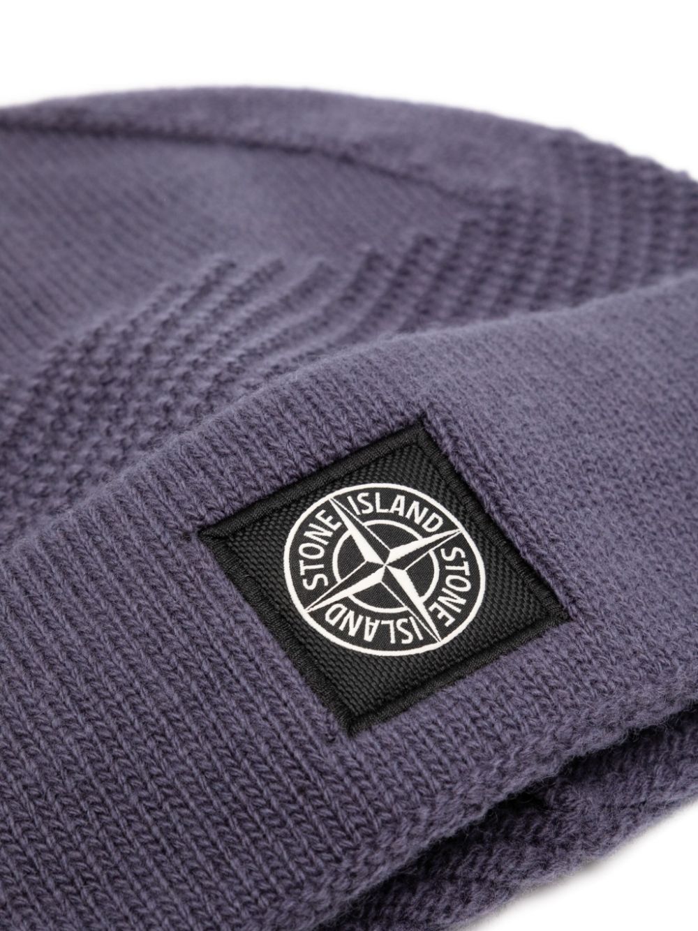 Stone Island Ribgebreide muts - Blauw