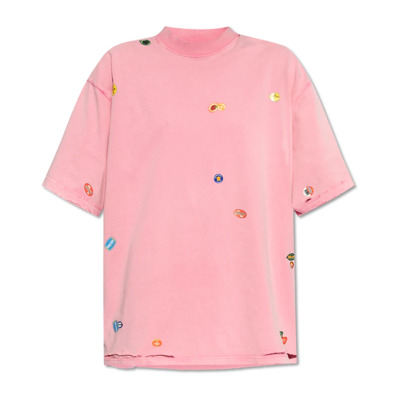 T-shirt met print Balenciaga , Pink , Dames