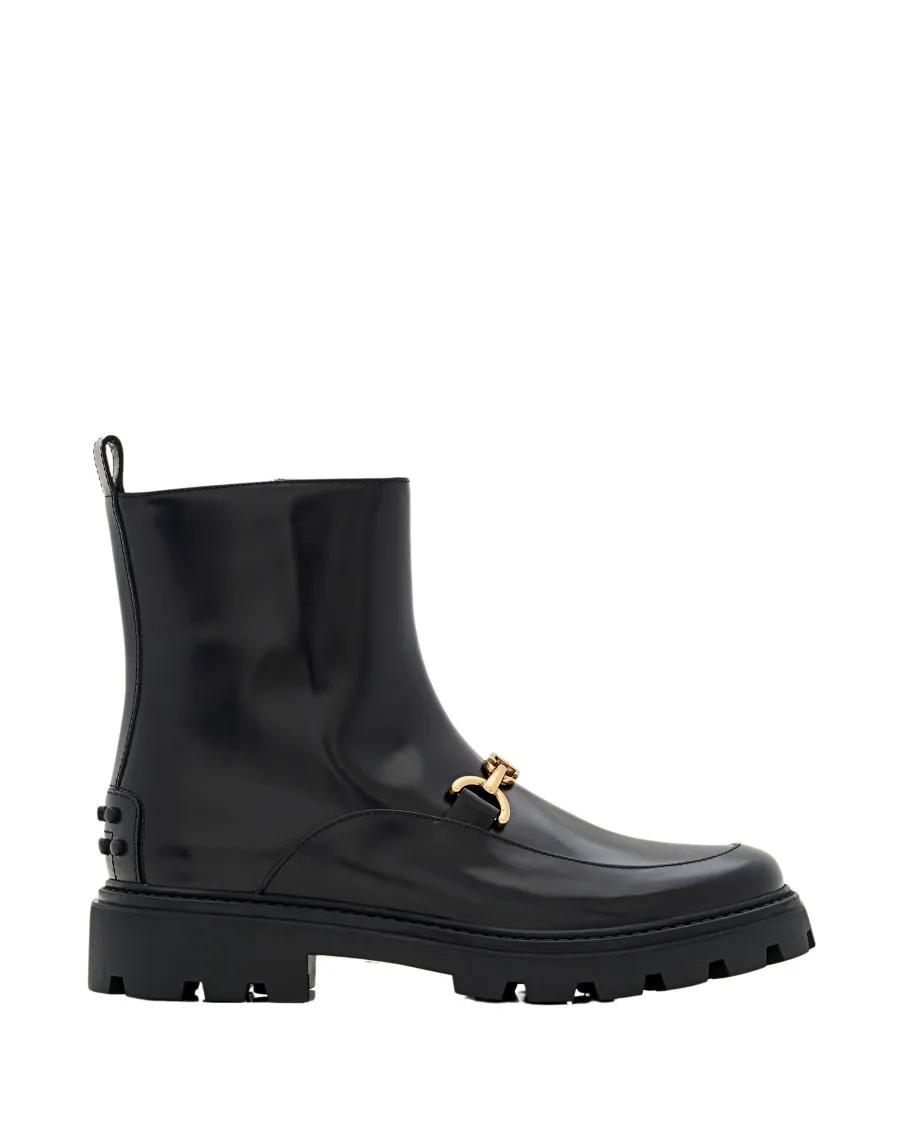 Tod's Boots - Ankle Boot With Rubber Sole in zwart