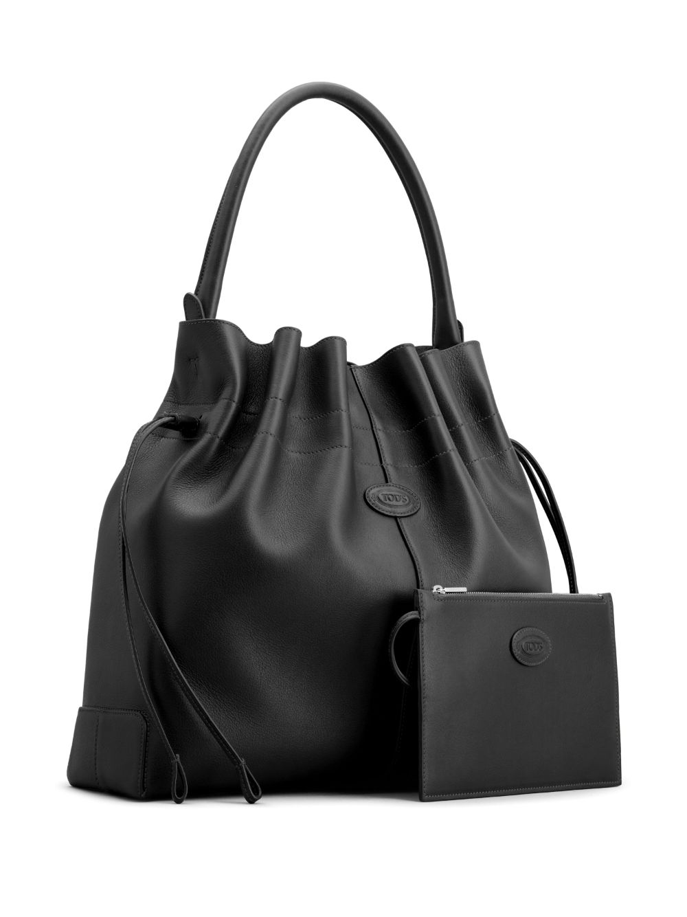 Tod's Leren bucket-tas - Zwart