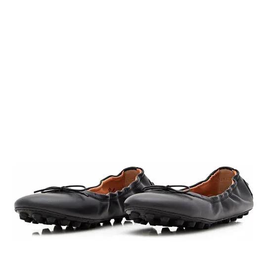 Tod's Loafers - Gommino Leather Ballet Flats in zwart