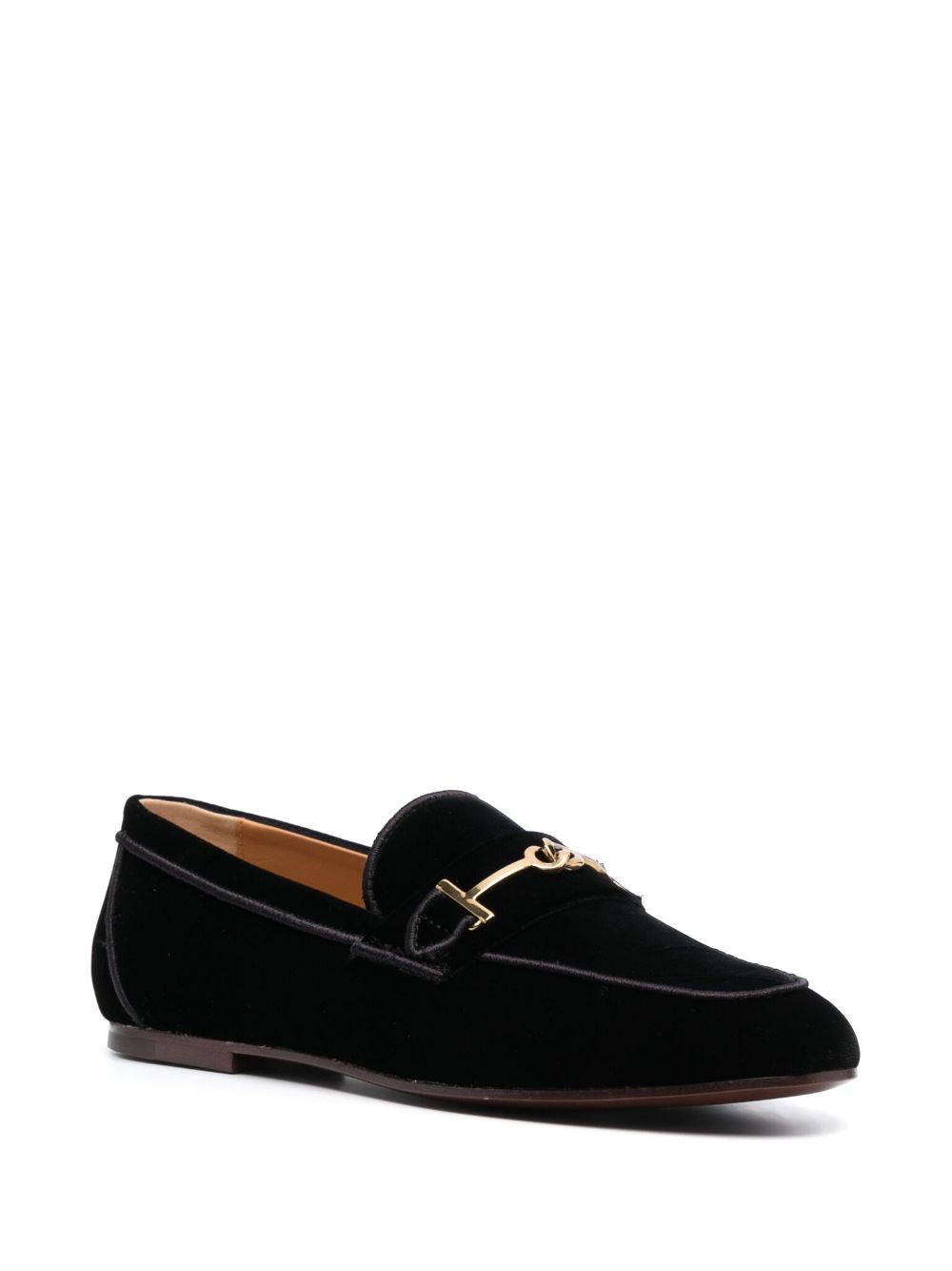 Tod's Loafers met logodetail - Zwart