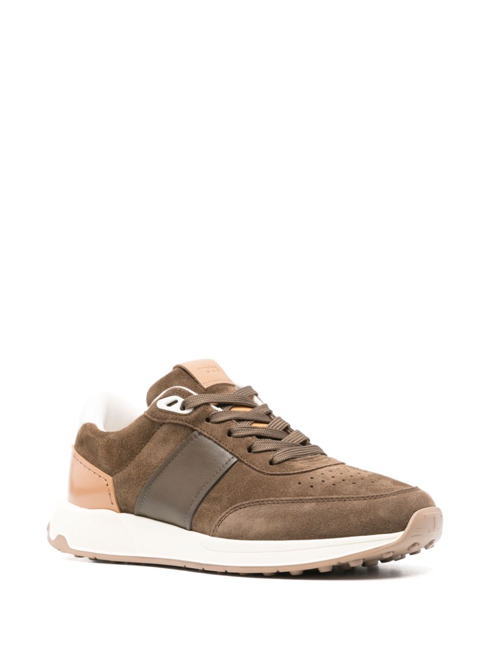 Tod's Sneakers met logopatch - Bruin