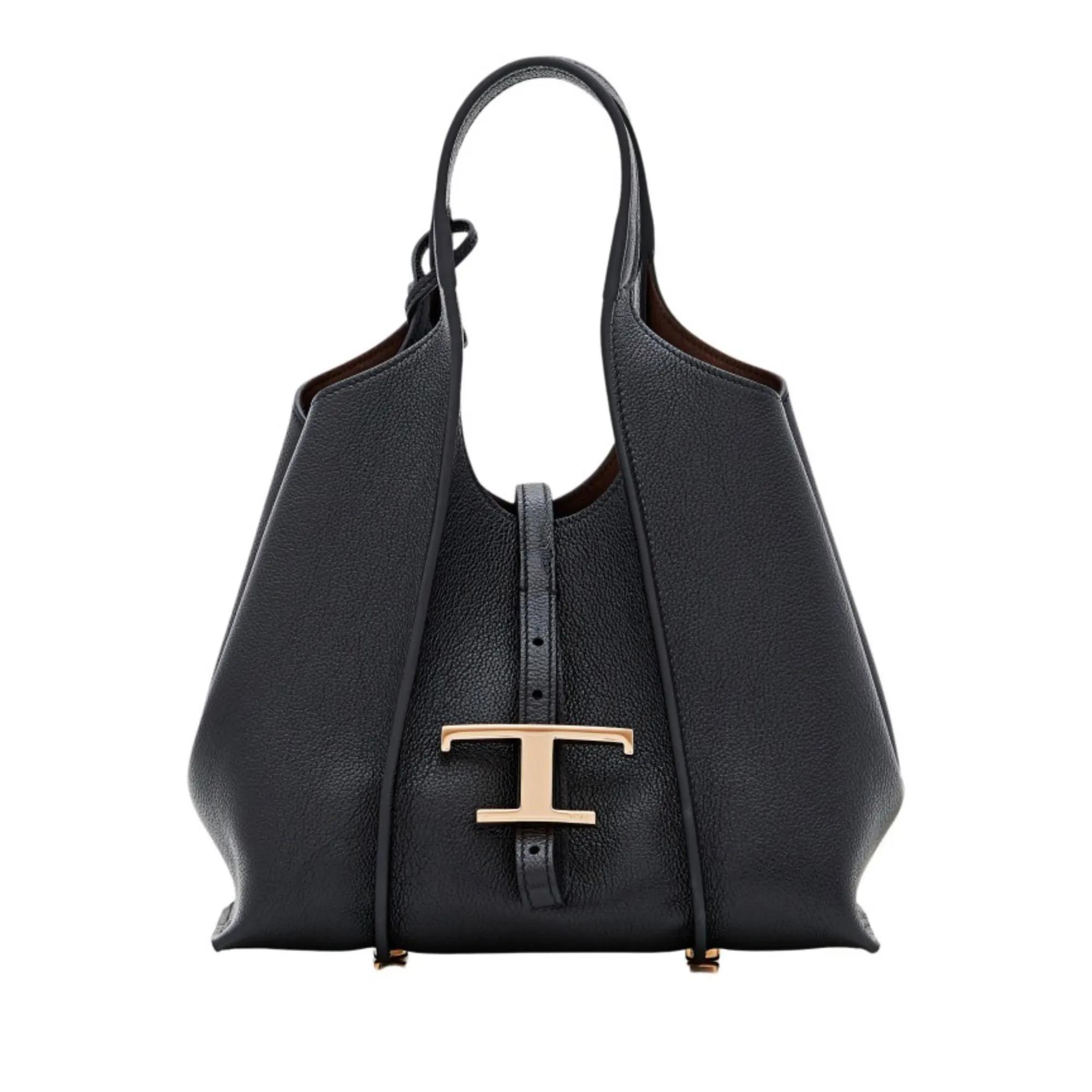 Tod's Totes & shoppers - Black Leather Handbag in zwart