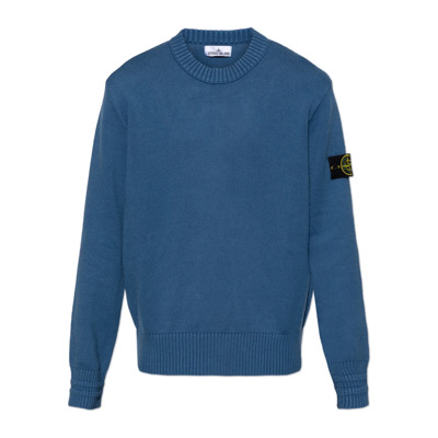 Trui met logo Stone Island , Blue , Heren