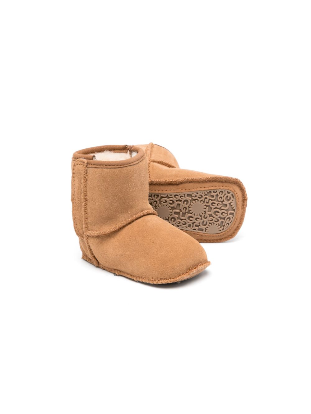 UGG Kids Leren enkellaarzen - Bruin