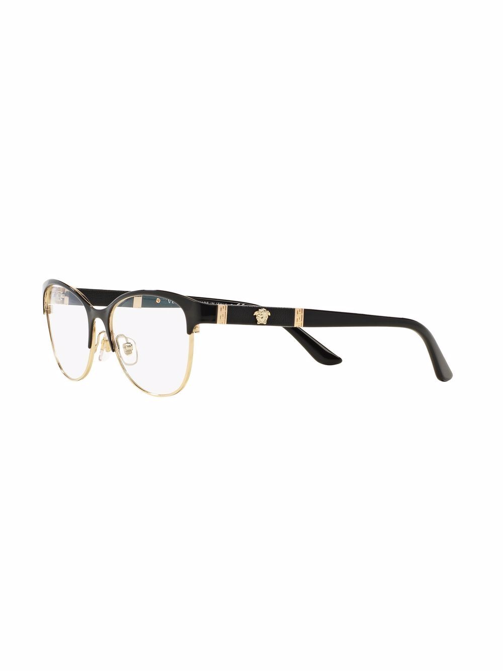 Versace Eyewear Bril met wayfarer montuur - Zwart