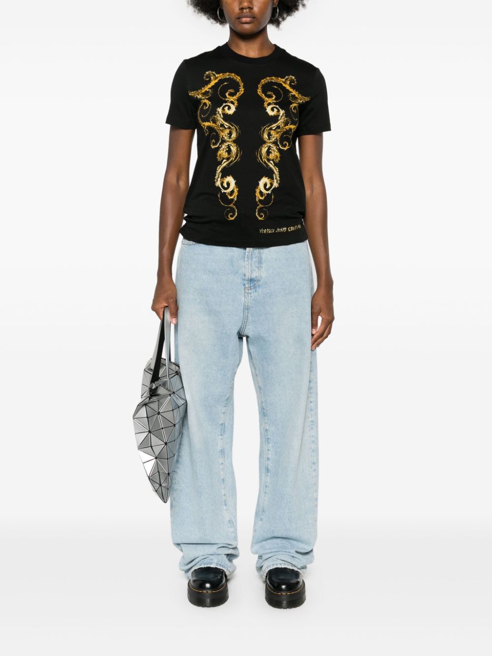 Versace Jeans Couture Chromo Couture T-shirt - Zwart