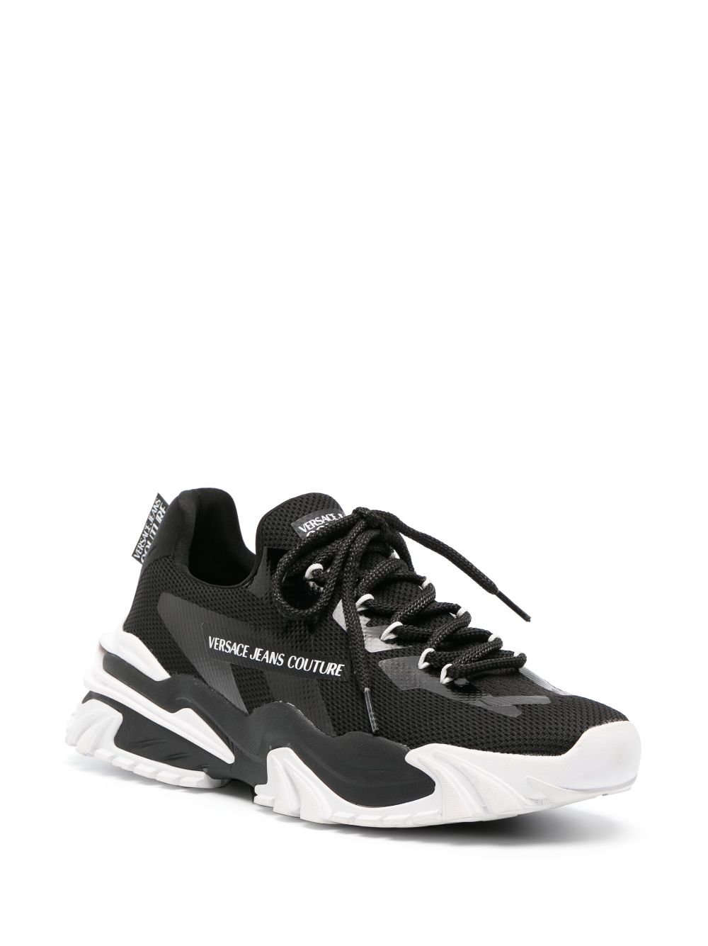 Versace Jeans Couture Sneakers met vlakken - Zwart