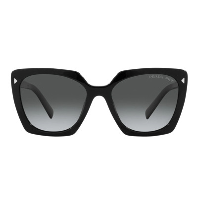 Vierkante Gepolariseerde Zonnebril voor Dames Prada , Black , Unisex