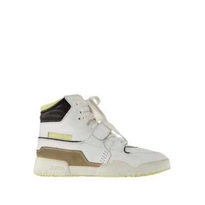 Vintage High-Top Sneakers - Wit Leer Isabel Marant , White , Dames