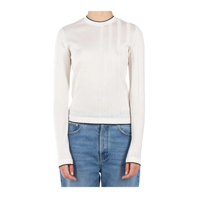 Witte Gebreide Trui Jacquemus , White , Dames