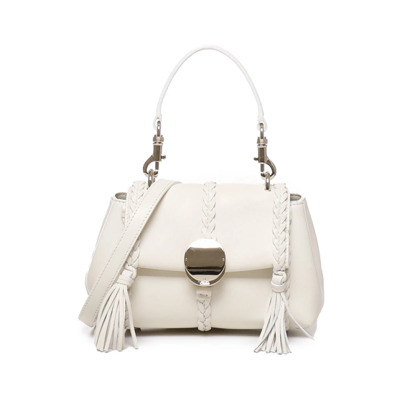 Witte Geweven Leren Schoudertas Chloé , White , Dames