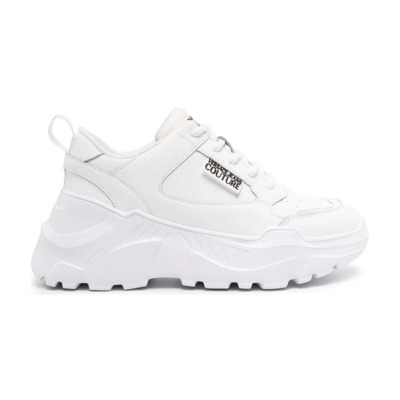 Witte Speedtrack Sneakers Versace Jeans Couture , White , Dames