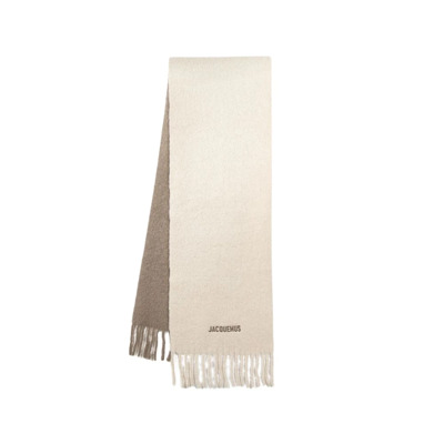 Wol Beige Sjaal - Moisson Jacquemus , Beige , Unisex