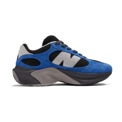 Zwart/Blauw Runner Sneakers Logo Rubber New Balance , Multicolor , Heren