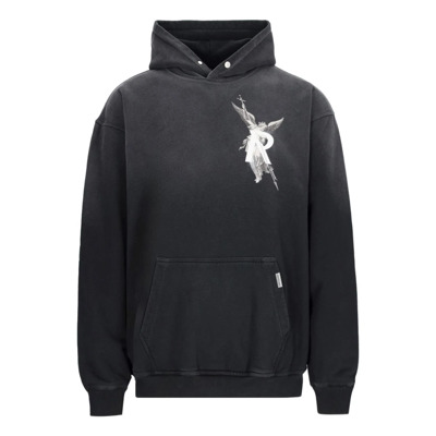 Zwarte Archangel Hoodie Sweater Represent , Black , Heren