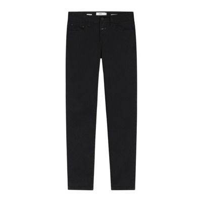 Zwarte Jeans met Rits en Knoop Closed , Black , Dames